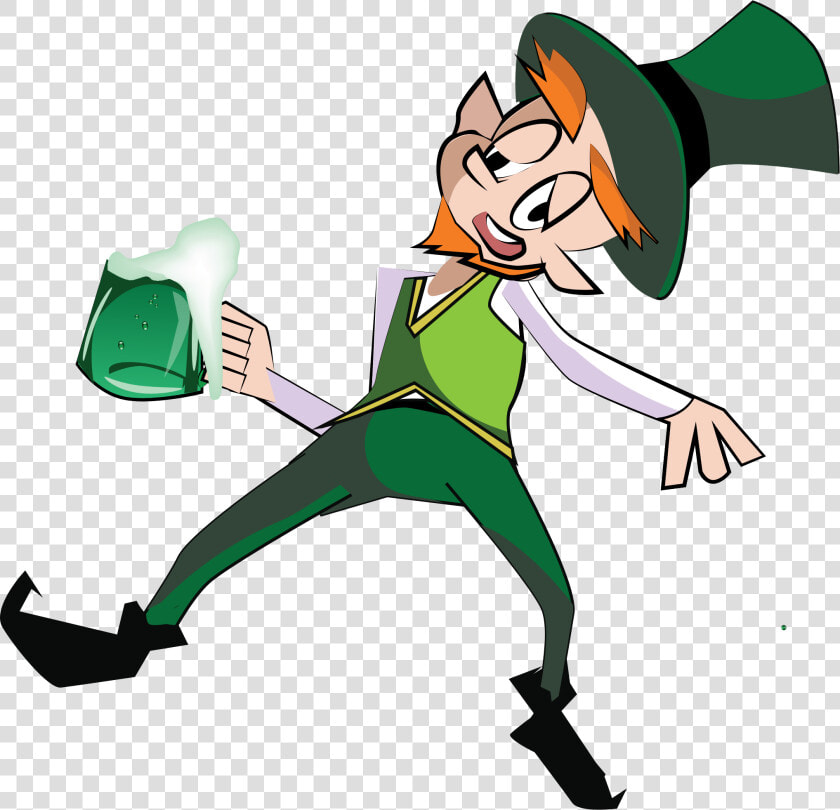 Drunk Leprechaun 2 Clip Arts   Leprechaun And Pot Of Gold Clipart  HD Png DownloadTransparent PNG