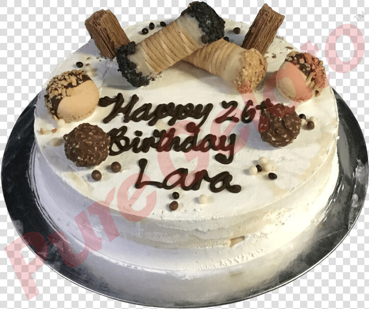 Cannoli Gelato Cake Naked With Choc Cluster Macaroons  HD Png DownloadTransparent PNG