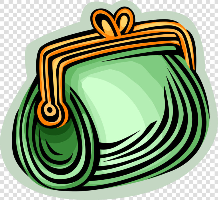 Vector Illustration Of Coin Change Purse Money Bag   Purse Clip Art  HD Png DownloadTransparent PNG