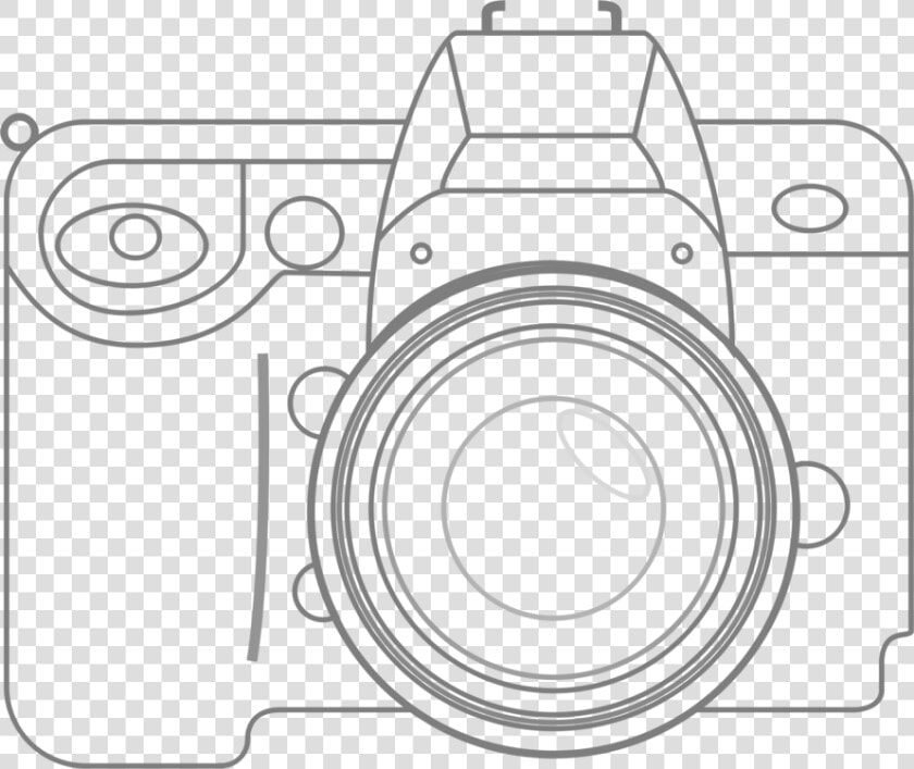 Drawing Canon Eos Single Lens Reflex Camera Digital   Single Lens Reflex Camera Drawing  HD Png DownloadTransparent PNG