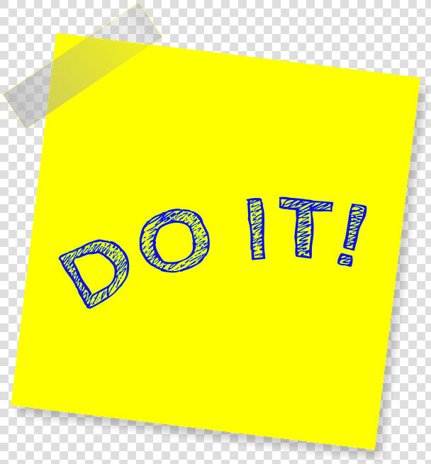 Do It  Note  Reminder  Post Note  Sticker  Sticky Paper   Good Bye  HD Png DownloadTransparent PNG