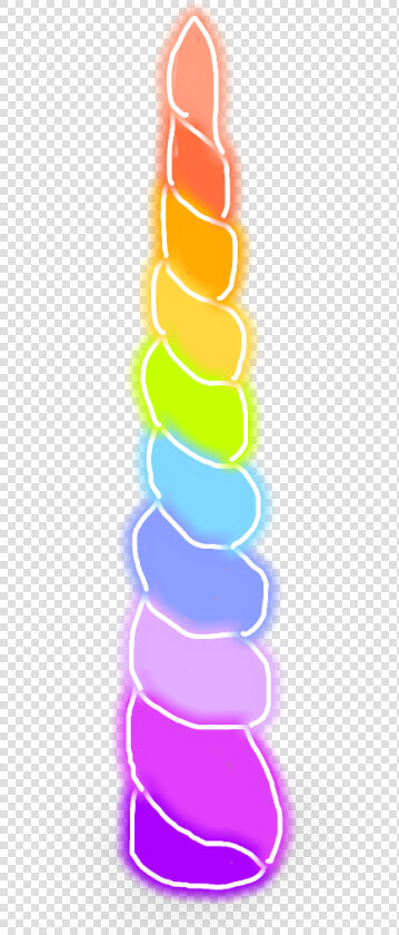  unicornhorn  unicorn  horn  rainbow  xolor  hed  had  HD Png DownloadTransparent PNG