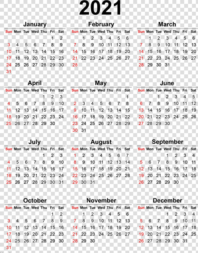 Calendar 2021 Transparent Background Png   2020 Printable Calendar Cute  Png DownloadTransparent PNG