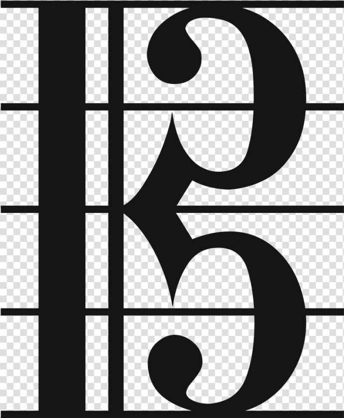 C4 On Tenor Clef  HD Png DownloadTransparent PNG