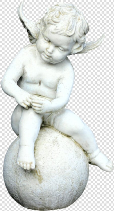  statue  cherub  angel  stone  marble  freetoedit   Statue  HD Png DownloadTransparent PNG