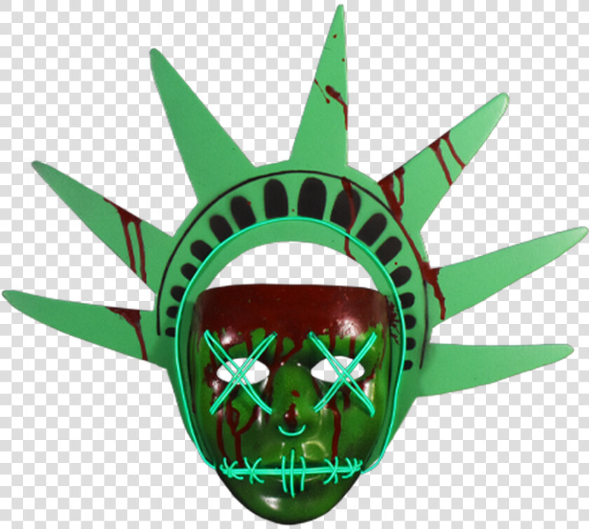 Election Year Lady Liberty Light Up Mask   Lady Liberty Purge Mask  HD Png DownloadTransparent PNG