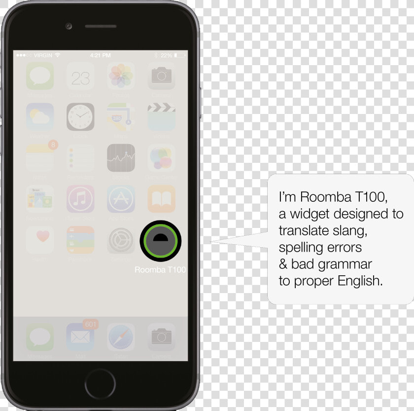 Roomba   Iphone   Iphone  HD Png DownloadTransparent PNG