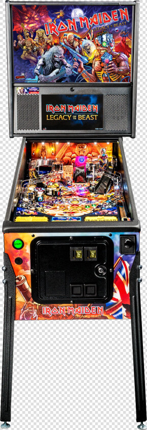 Iron Maiden Clipart Transparent   Pinball Machine Front View  HD Png DownloadTransparent PNG