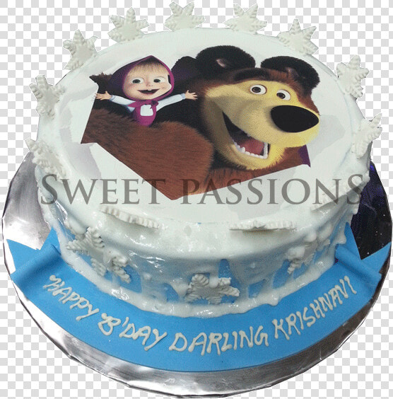 Masha Bear Photo   Cake Design Masha And The Bear Cake  HD Png DownloadTransparent PNG