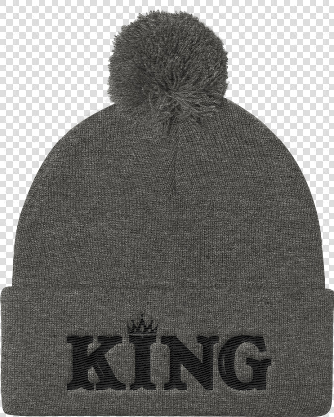 King Pom Pom Knit Cap   Beanie  HD Png DownloadTransparent PNG