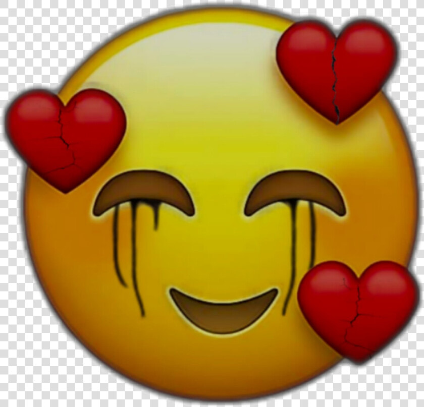  emoji  newemoji  emojiface  sademoji  sad  sadness   Sad Broken Heart Emoji  HD Png DownloadTransparent PNG
