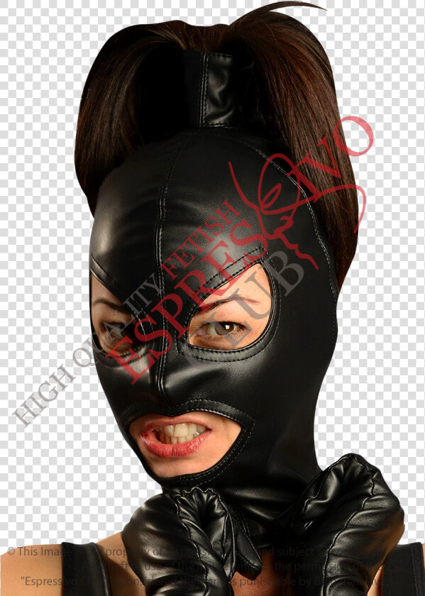 Ponytail Full Face Hood For Fetish Parties And Bdsm   Femdom Falcon Half Hood  HD Png DownloadTransparent PNG