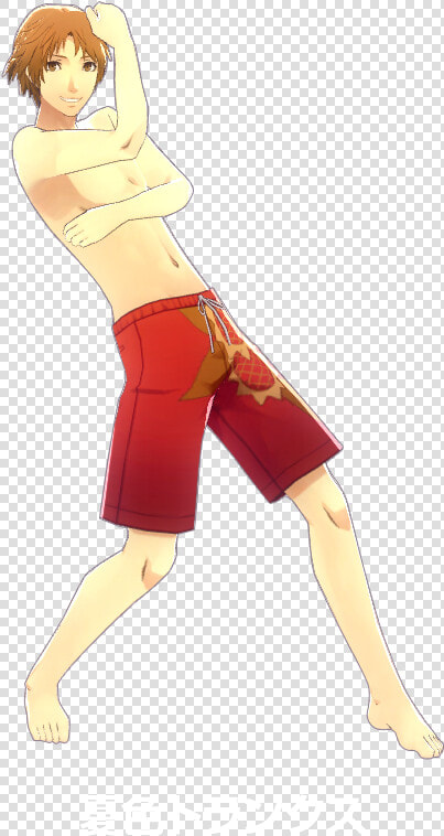 Yosuke Hanamura In His Swimsuit P4d Costume   Persona 4 Protagonist Swimsuit  HD Png DownloadTransparent PNG