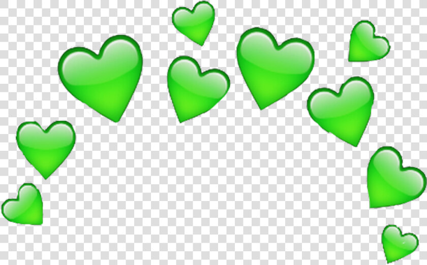  heart  green  greenheart  freetoedit   Purple Heart Crown Transparent  HD Png DownloadTransparent PNG