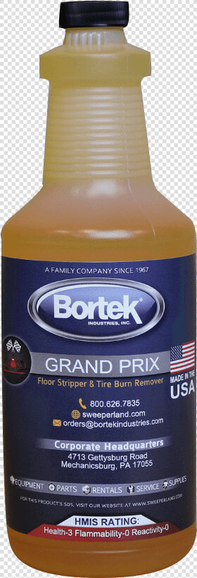 Grand Prix Floor Stripper  amp  Tire Burn Remover   Bottle  HD Png DownloadTransparent PNG
