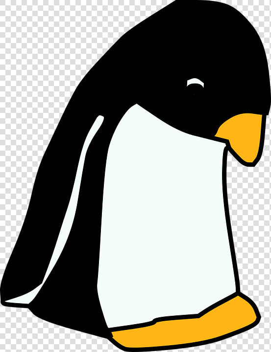 Tux  Penguin  Linux  Bird  Sad  Animal   Sad Penguin Clipart  HD Png DownloadTransparent PNG