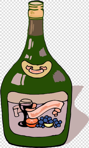 Grape Wine Bottle Vector Image   Gambar Animasi Botol Miras  HD Png DownloadTransparent PNG