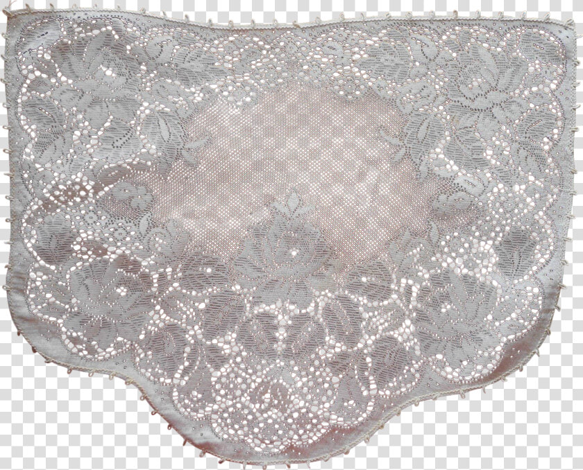 Vintage Quaker Lace Antimacassar Chair Doily Bedside   Lace  HD Png DownloadTransparent PNG