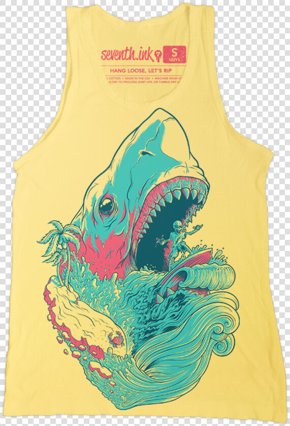 Hang Loose  Let S Rip Shark Tank Top By Seventh   French Paper Banana Split  HD Png DownloadTransparent PNG