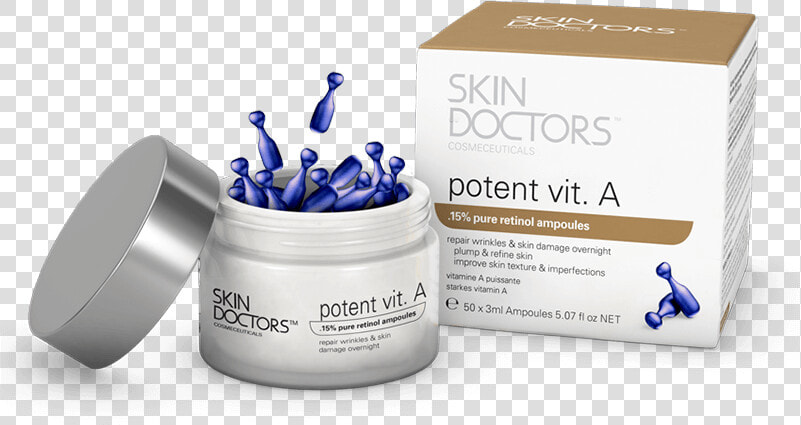 Vitaampoules Retinol Treatment   Skin Doctors Potent Vit  HD Png DownloadTransparent PNG