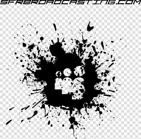 Transparent Myspace Logo Png   Black Paint Splatter  Png DownloadTransparent PNG