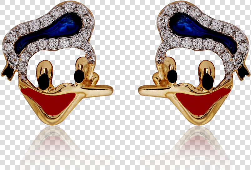 Iconic Donald Duck Enamel Earrings   Earrings  HD Png DownloadTransparent PNG