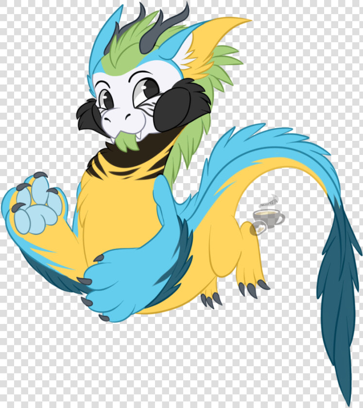 Blue And Gold Macaw Kirichu By Mochiteaa   Cartoon  HD Png DownloadTransparent PNG