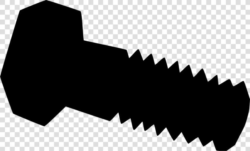 Transparent Bolt Screw Clipart   Bolt Screw Black And White Clipart  HD Png DownloadTransparent PNG