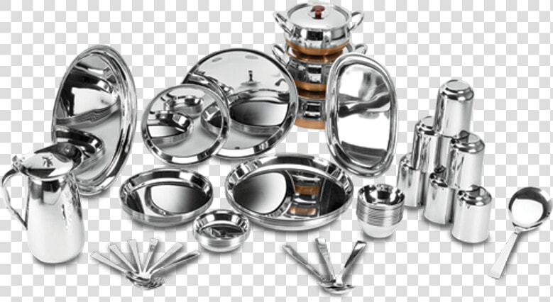 Transparent Dinner Set Png   Stainless Steel Dinner Set Png  Png DownloadTransparent PNG