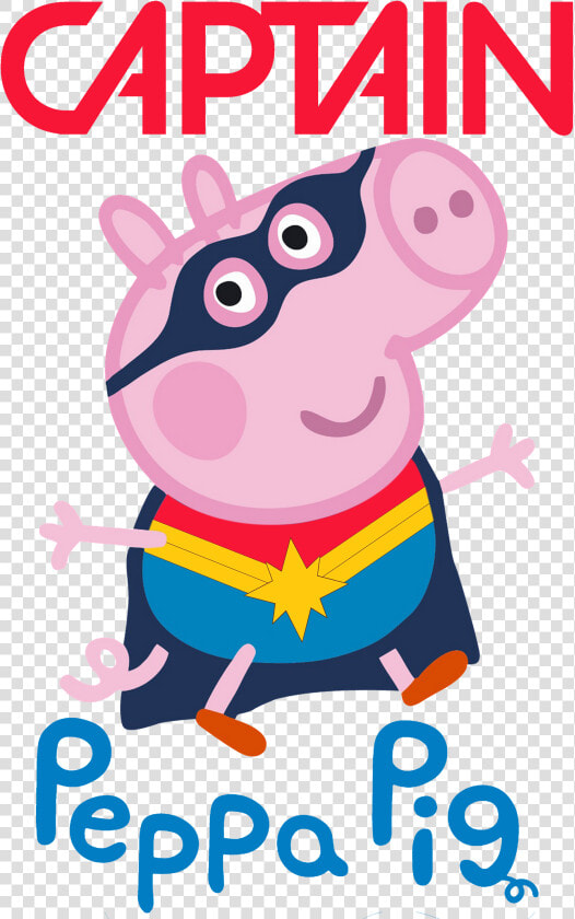Captain Peppa Pig T shirt   Print Coloring Pages Peppa Pig  HD Png DownloadTransparent PNG