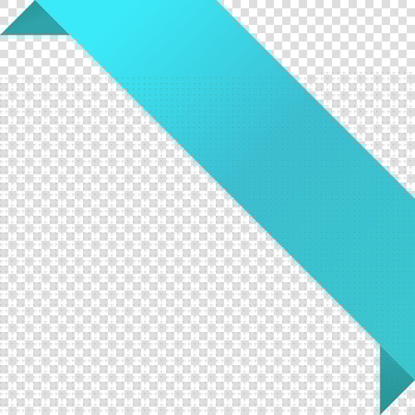 Corner Ribbon02 Turquoise Blue   Blue Corner Ribbon Png  Transparent PngTransparent PNG