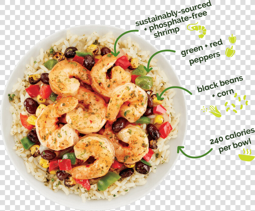 Transparent Shrimp Clipart Black And White   Cilantro Lime Shrimp Bowl Costco  HD Png DownloadTransparent PNG