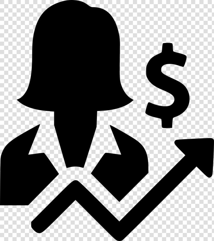 Business Woman Person Income Profit Increase Growth   Women In Business Icon  HD Png DownloadTransparent PNG