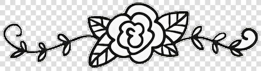 flower  rose  vine  leaves  swirl  divider  frame   Clipart Flower Vine Divider  HD Png DownloadTransparent PNG