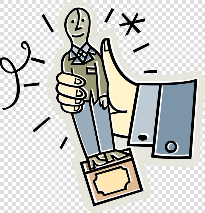 Vector Illustration Of Hand Holds Business Award Trophy  HD Png DownloadTransparent PNG