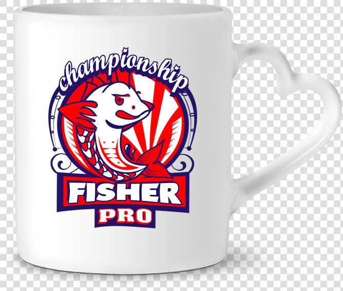 Mug Coeur Fisher Pro Par Boutique Du Barbu   Mug  HD Png DownloadTransparent PNG