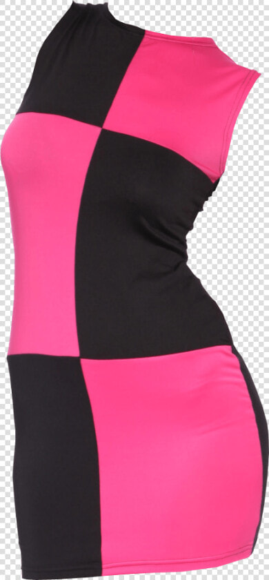 Sixties Pink And Black Dress Transparent Background   Transparent Background Dresses Png  Png DownloadTransparent PNG