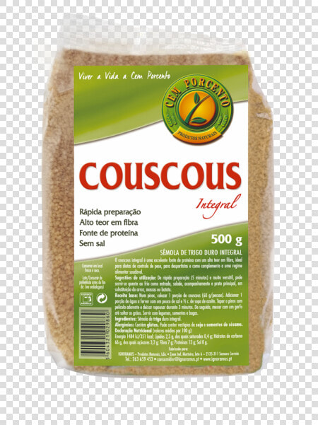 Cem Porcento Couscous Integral   Couscous Integral  HD Png DownloadTransparent PNG