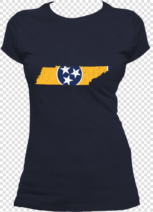 Tennessee Flag State Outline Yellow Womens Short Sleeve   Nerd Girl Shirts  HD Png DownloadTransparent PNG