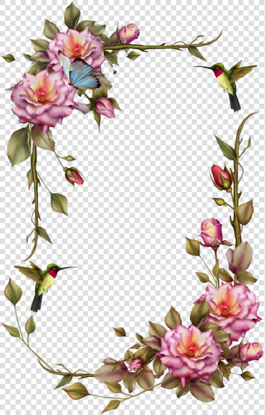 Vintage Floral Frame Png Clipart   Marcos De Flores Png  Transparent PngTransparent PNG