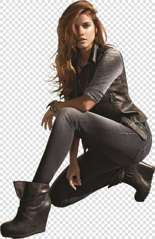 Barbara Palvin Png Image File   Barbara Palvin In Leather Jacket  Transparent PngTransparent PNG
