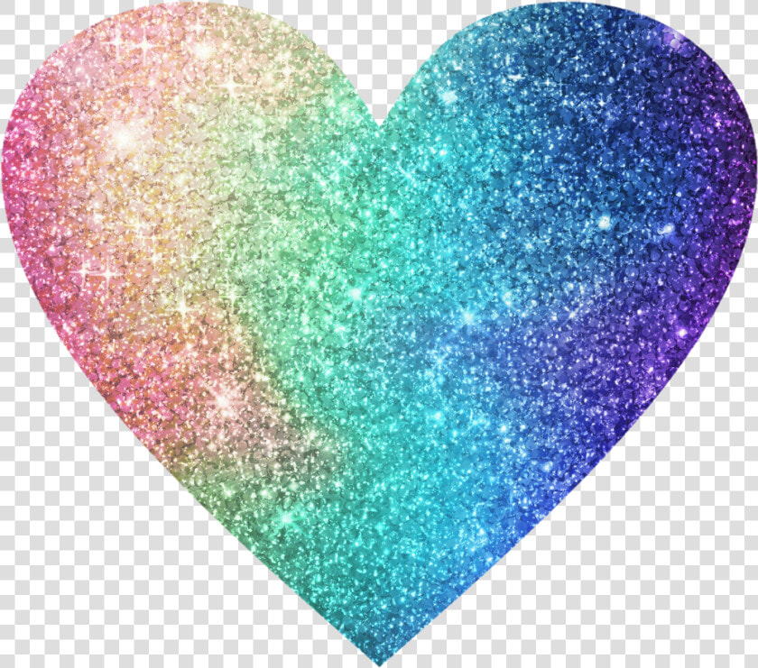 Image Heart Rainbow Glitter Color   Glitter Rainbow Heart Background  HD Png DownloadTransparent PNG