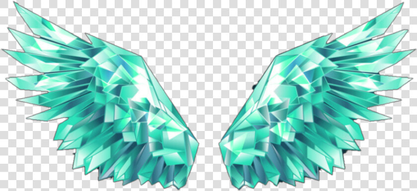  green  blue  crystal  wings  greenwings  green Wings   Crystal Ice Wings  HD Png DownloadTransparent PNG