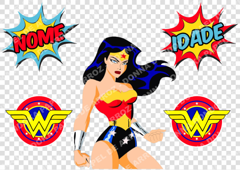 Transparent Mulher Maravilha Png   Mulher Maravilha Redondo  Png DownloadTransparent PNG