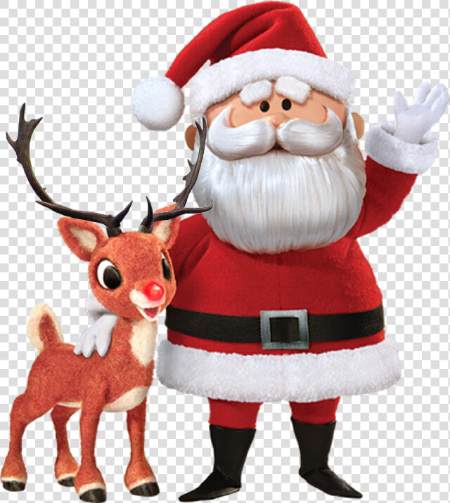 Santa Claus  amp  Rudolph The Red Nosed Reindeer Https   Santa Rudolph The Red Nosed Reindeer  HD Png DownloadTransparent PNG