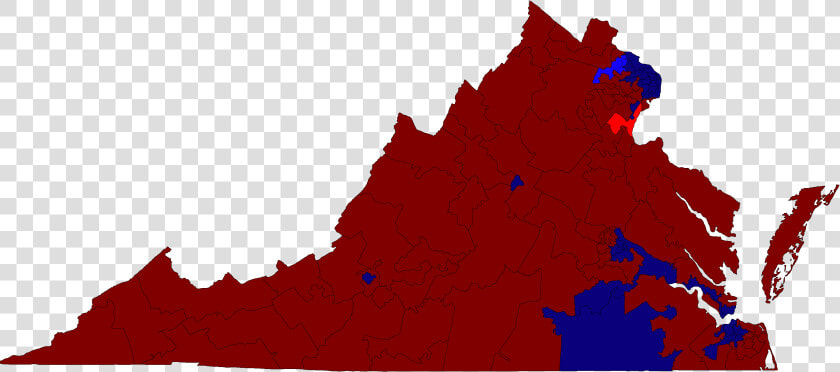 Virginia House Of Delegates Election Results Map 2015   Virginia Electoral Map 2017  HD Png DownloadTransparent PNG