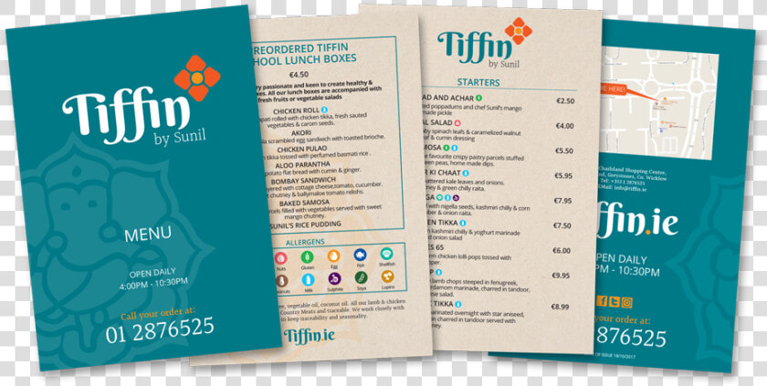 Tiffin Menu   Brochure  HD Png DownloadTransparent PNG