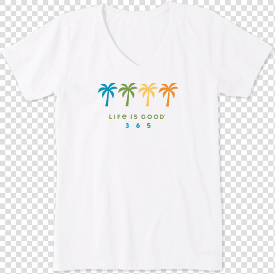 Women S Palm Trees Crusher Vee  HD Png DownloadTransparent PNG