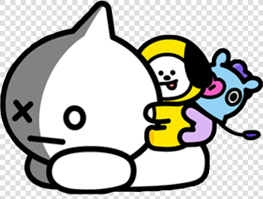 •van  Chimmy  Mang Sticker• sorry The Cutout Is Messy   Bt21 Chimmy And Van  HD Png DownloadTransparent PNG
