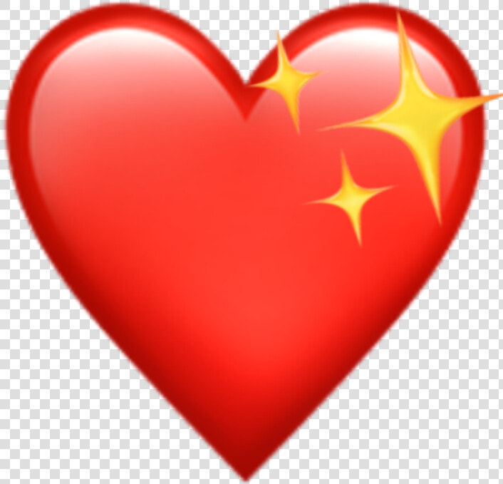  heart  redheart  red  sparkly  love  apple  emoji   Heart  HD Png DownloadTransparent PNG